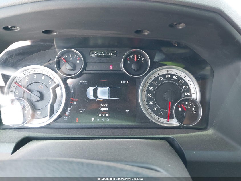 2014 Ram 1500 VIN 1C6RR7LM4ES288287 IAAI salvage auction — HAIL, Salvage Title, sold $3,100 on 2026-07-27 (photo 7)