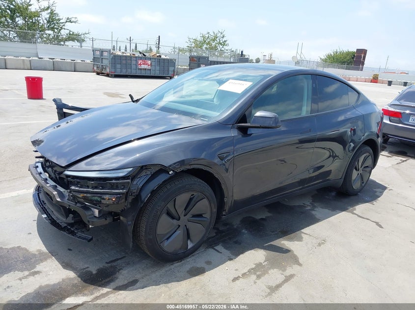 2026 Tesla Model y VIN 7SAYGDED8TF431020 IAAI salvage auction — FRONT END, Salvage (California), sold $20,450 on 2026-07-09 (photo 2)