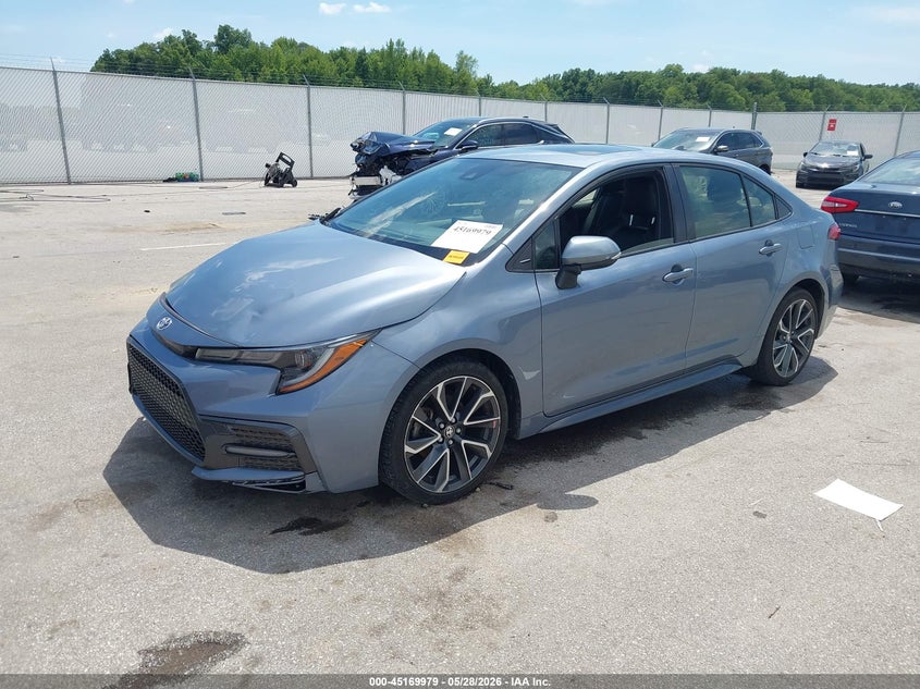 2021 Toyota Corolla VIN JTDT4MCE5MJ067337 IAAI salvage auction — RIGHT FRONT, Salvage (Indiana), sold $6,750 on 2026-07-09 (photo 2)