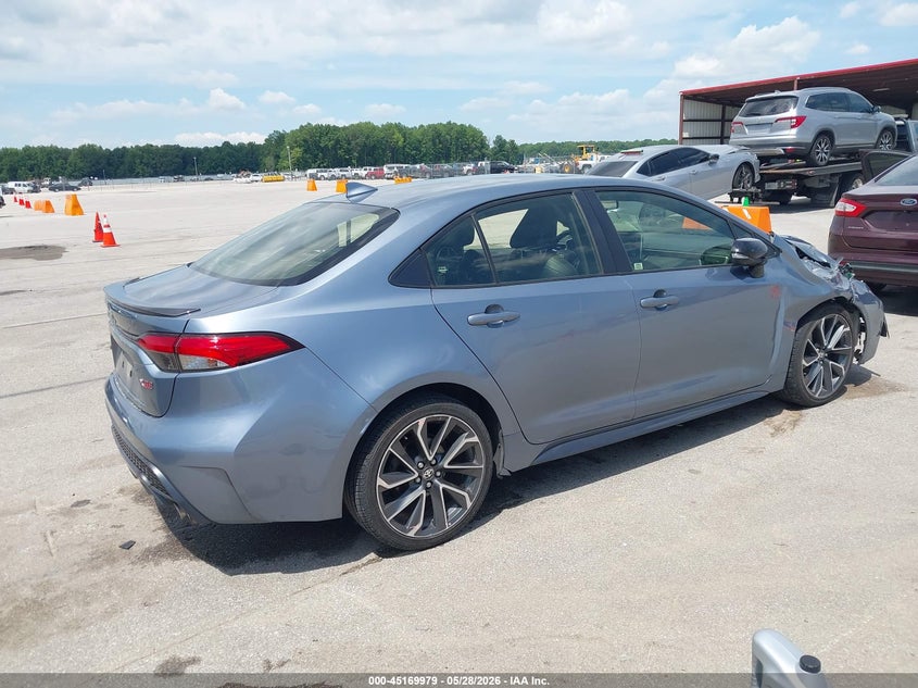 2021 Toyota Corolla VIN JTDT4MCE5MJ067337 IAAI salvage auction — RIGHT FRONT, Salvage (Indiana), sold $6,750 on 2026-07-09 (photo 4)
