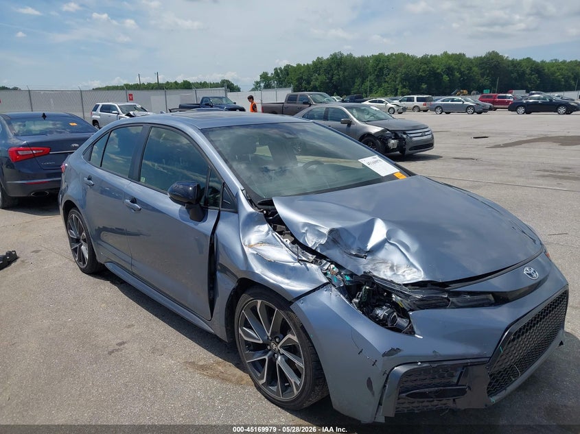 2021 Toyota Corolla VIN JTDT4MCE5MJ067337 IAAI salvage auction — RIGHT FRONT, Salvage (Indiana), sold $6,750 on 2026-07-09 (photo 6)