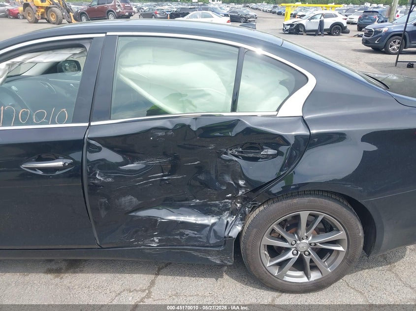 2017 Infiniti Q50 VIN JN1EV7ARXHM840601 IAAI salvage auction — LEFT SIDE, Salvage Title, sold $3,675 on 2026-07-16 (photo 6)