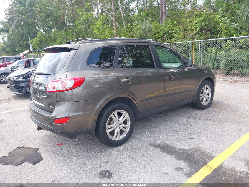 2012 Hyundai Santa fe VIN 5XYZHDAG6CG128745 IAAI salvage auction — NORMAL WEAR, Clear (Florida), sold $525 on 2026-07-27 (photo 4)