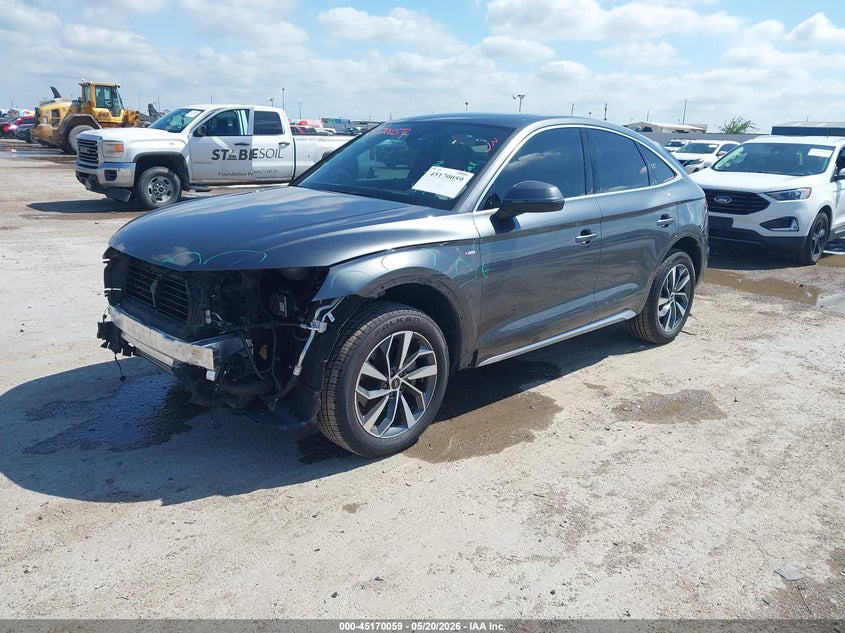 2024 Audi Q5 sportback VIN WA15AAFYXR2041284 IAAI salvage auction — FRONT END, Original (Texas), sold $17,800 on 2026-08-19 (photo 2)