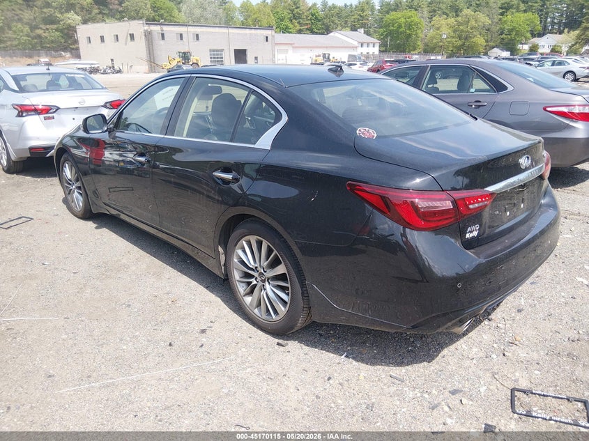 2022 Infiniti Q50 VIN JN1EV7BR2NM341267 IAAI salvage auction — UNDERCARRIAGE, Salvage (Massachusetts), sold $9,025 on 2026-07-31 (photo 3)