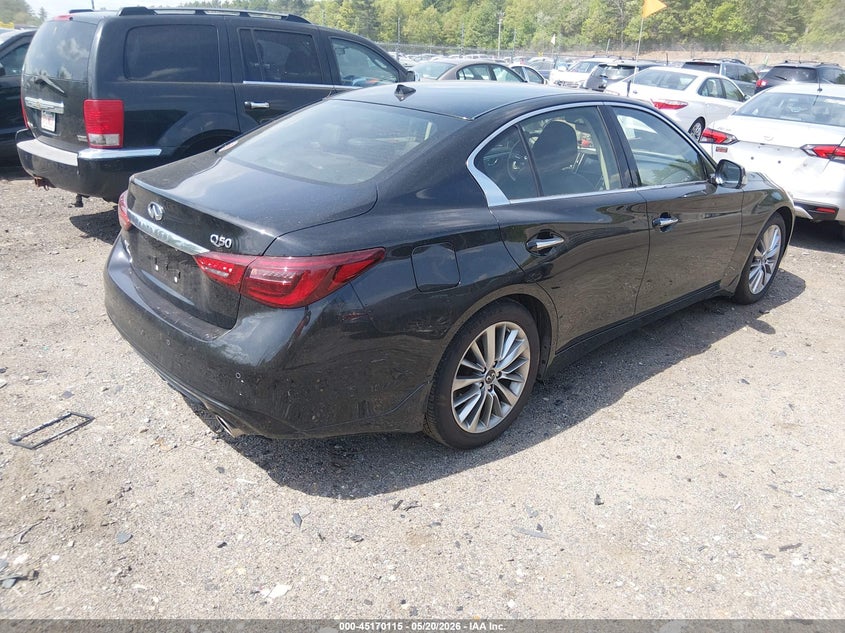 2022 Infiniti Q50 VIN JN1EV7BR2NM341267 IAAI salvage auction — UNDERCARRIAGE, Salvage (Massachusetts), sold $9,025 on 2026-07-31 (photo 4)
