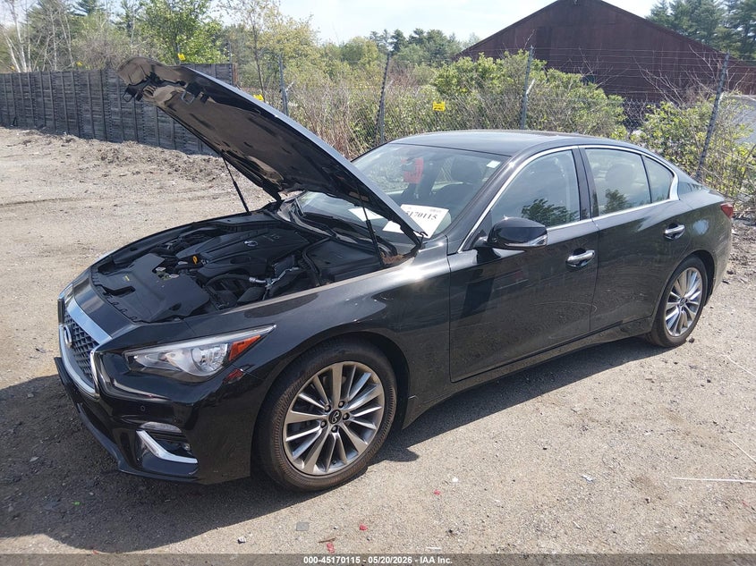 2022 Infiniti Q50 VIN JN1EV7BR2NM341267 IAAI salvage auction — UNDERCARRIAGE, Salvage (Massachusetts), sold $9,025 on 2026-07-31 (photo 6)