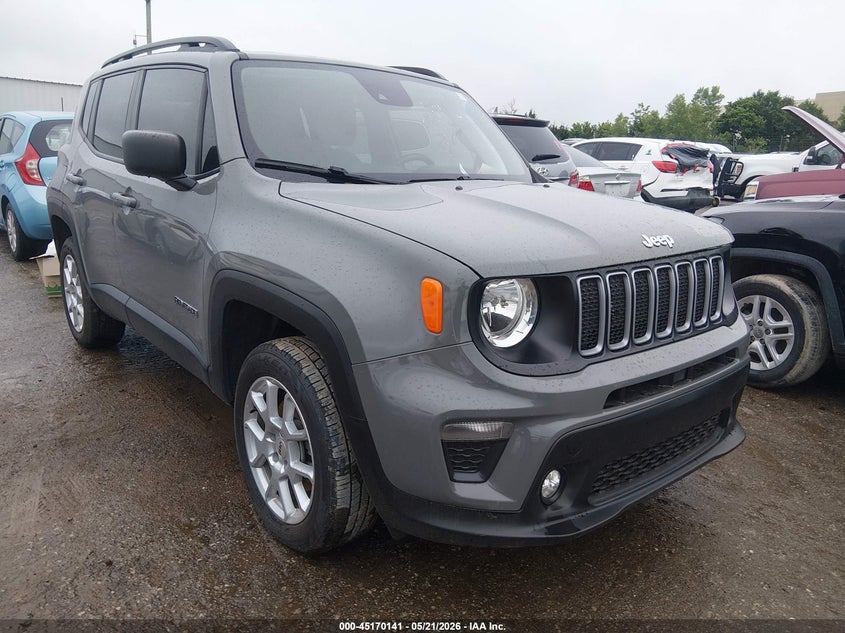 2022 Jeep Renegade VIN ZACNJDB15NPN80117 IAAI salvage auction — REAR END, Clear (Oklahoma), sold $3,000 on 2026-08-07 (photo 1)