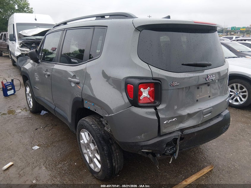 2022 Jeep Renegade VIN ZACNJDB15NPN80117 IAAI salvage auction — REAR END, Clear (Oklahoma), sold $3,000 on 2026-08-07 (photo 3)