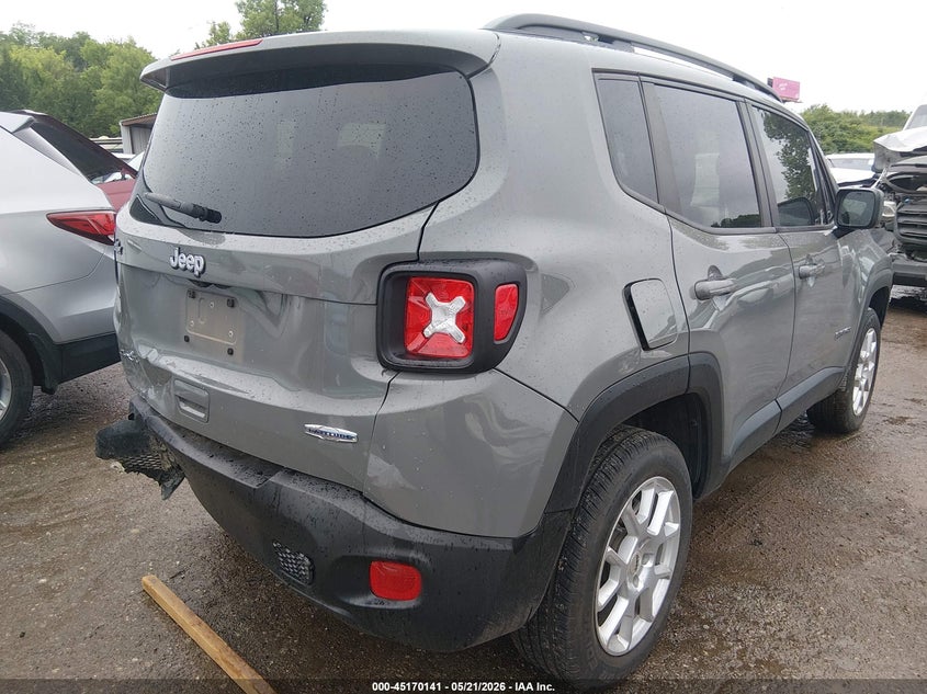 2022 Jeep Renegade VIN ZACNJDB15NPN80117 IAAI salvage auction — REAR END, Clear (Oklahoma), sold $3,000 on 2026-08-07 (photo 4)