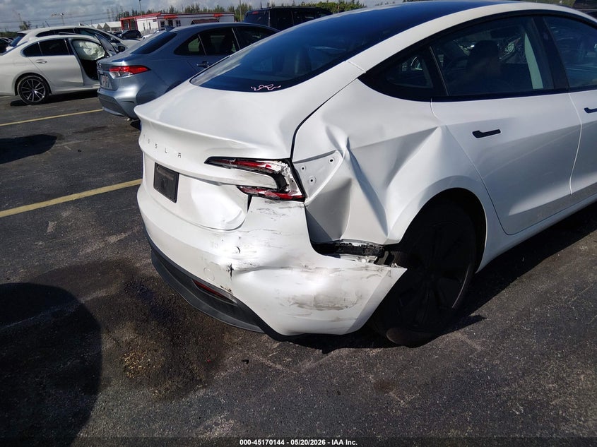 2024 Tesla Model 3 VIN 5YJ3E1EA6RF755769 IAAI salvage auction — RIGHT REAR, Rebuildable (Florida), sold $13,400 on 2026-07-09 (photo 6)
