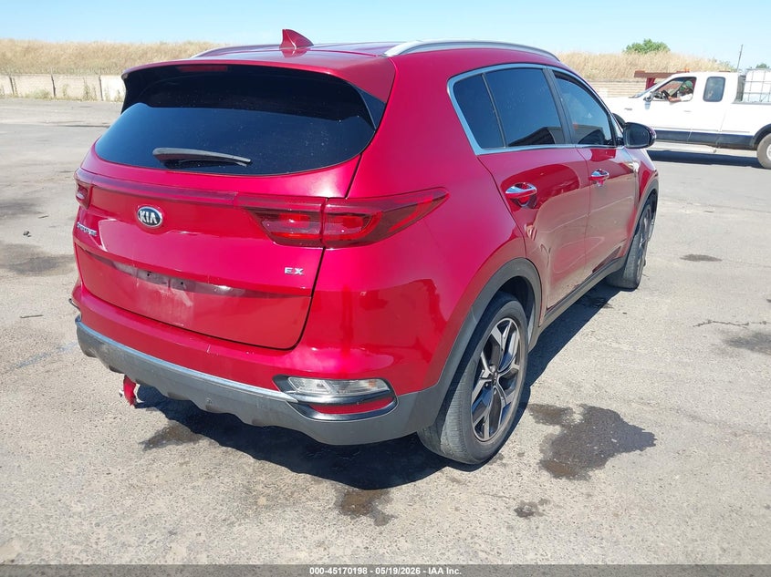 2020 Kia Sportage VIN KNDPN3AC2L7684636 IAAI salvage auction — LEFT SIDE, Salvage (California), sold $2,650 on 2026-07-08 (photo 4)