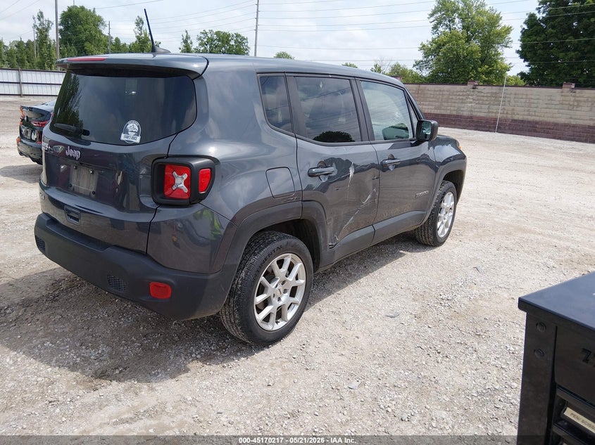 2023 Jeep Renegade VIN ZACNJDB10PPP17161 IAAI salvage auction — HAIL, Clear (Missouri), sold $5,525 on 2026-08-10 (photo 4)