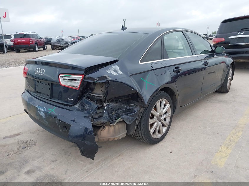 2015 Audi A6 VIN WAUFFAFC0FN033279 IAAI salvage auction — RIGHT REAR, Salvage (Texas), sold $2,325 on 2026-07-20 (photo 4)