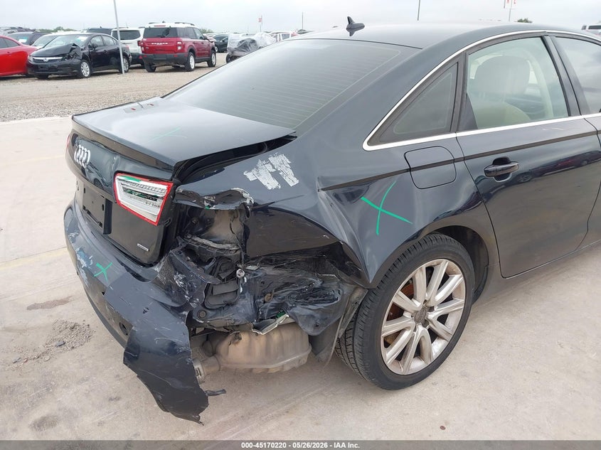 2015 Audi A6 VIN WAUFFAFC0FN033279 IAAI salvage auction — RIGHT REAR, Salvage (Texas), sold $2,325 on 2026-07-20 (photo 6)