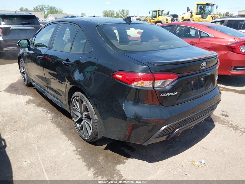 2022 Toyota Corolla VIN JTDS4MCE8NJ092939 IAAI salvage auction — HAIL, Salvage (Ohio), sold $8,650 on 2026-07-07 (photo 3)