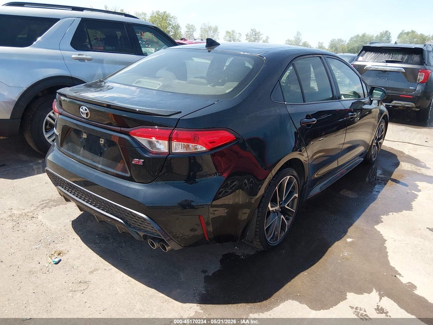 2022 Toyota Corolla VIN JTDS4MCE8NJ092939 IAAI salvage auction — HAIL, Salvage (Ohio), sold $8,650 on 2026-07-07 (photo 4)