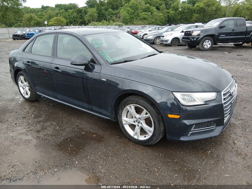 2018 Audi A4 VIN WAUDNAF42JA131748 IAAI salvage auction — REAR END, Salvage Title, sold $4,250 on 2026-07-28 (photo 1)