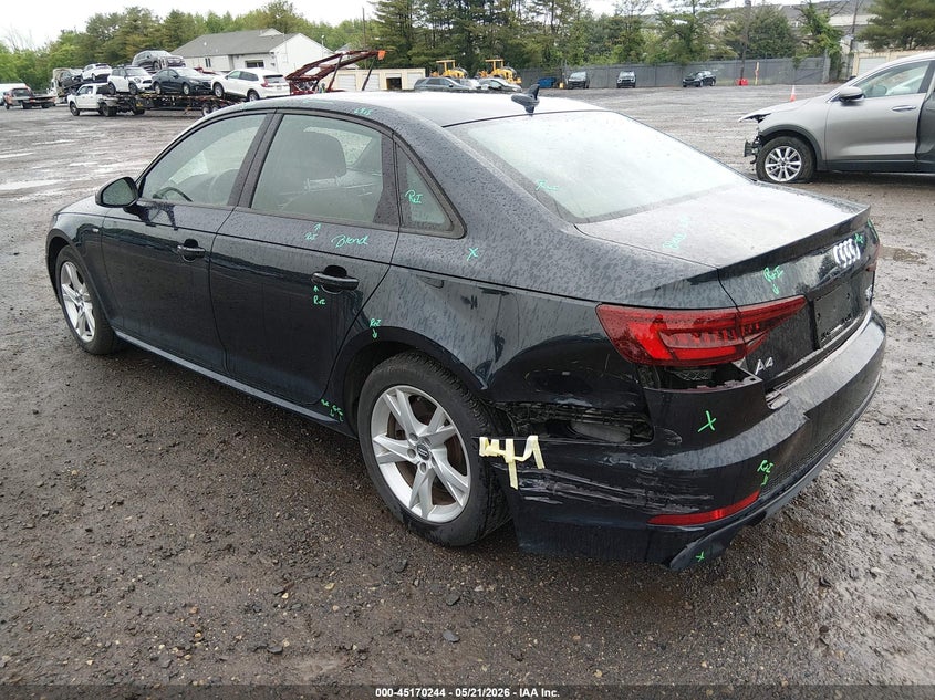 2018 Audi A4 VIN WAUDNAF42JA131748 IAAI salvage auction — REAR END, Salvage Title, sold $4,250 on 2026-07-28 (photo 3)