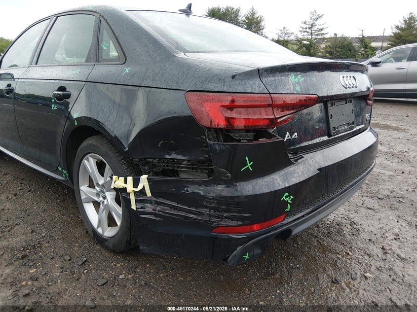2018 Audi A4 VIN WAUDNAF42JA131748 IAAI salvage auction — REAR END, Salvage Title, sold $4,250 on 2026-07-28 (photo 6)