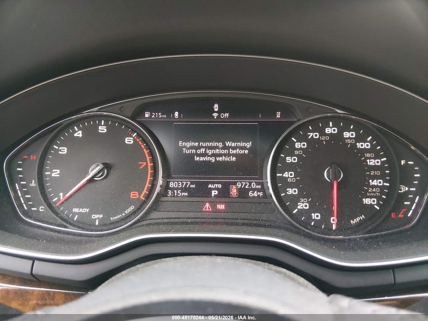 2018 Audi A4 VIN WAUDNAF42JA131748 IAAI salvage auction — REAR END, Salvage Title, sold $4,250 on 2026-07-28 (photo 7)