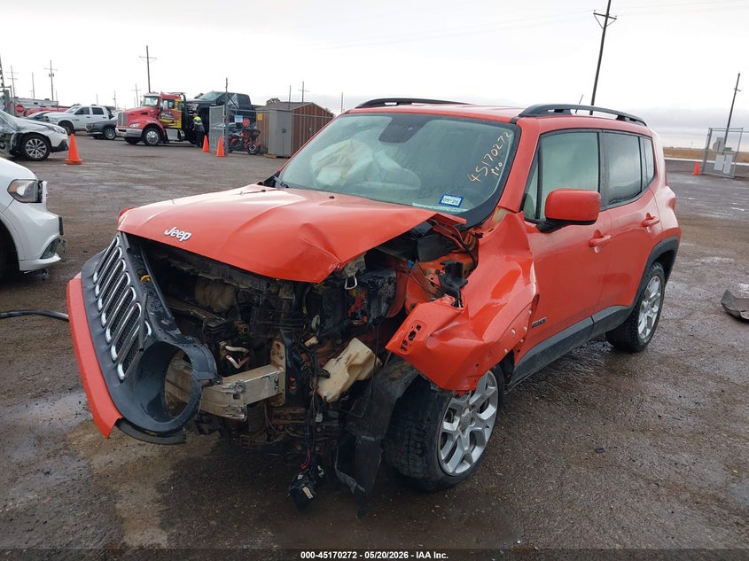 2015 Jeep Renegade VIN ZACCJBBT6FPC33977 IAAI salvage auction — FRONT END, Salvage (Texas), sold $500 on 2026-07-07 (photo 2)