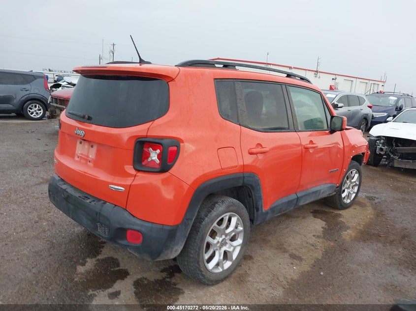 2015 Jeep Renegade VIN ZACCJBBT6FPC33977 IAAI salvage auction — FRONT END, Salvage (Texas), sold $500 on 2026-07-07 (photo 4)