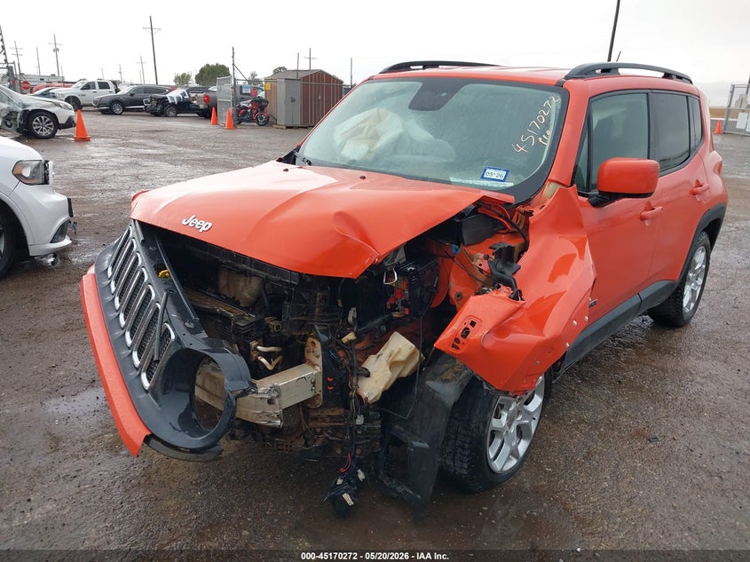 2015 Jeep Renegade VIN ZACCJBBT6FPC33977 IAAI salvage auction — FRONT END, Salvage (Texas), sold $500 on 2026-07-07 (photo 6)