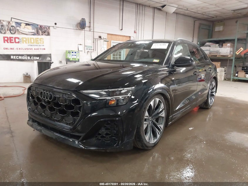 2026 Audi Q8 VIN WA1EVBF17TD011555 IAAI salvage auction — RIGHT SIDE, Salvage (Vermont), sold $38,900 on 2026-07-06 (photo 2)