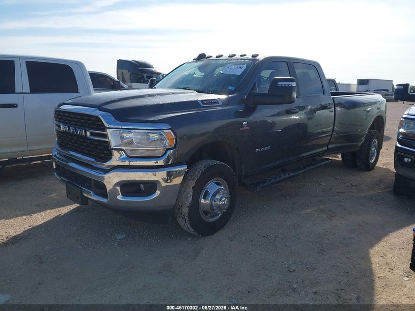 2024 Ram 3500 VIN 3C63RRHL9RG334016 IAAI salvage auction — HAIL, Original (Texas), sold $36,150 on 2026-08-27 (photo 2)