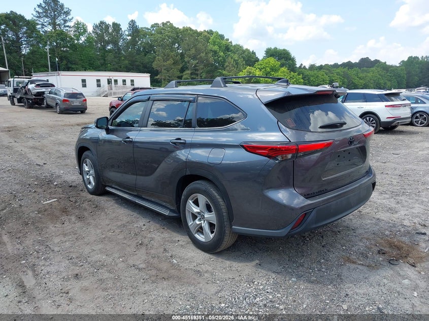 2023 Toyota Highlander VIN 5TDKDRAH7PS047202 IAAI salvage auction — RIGHT SIDE, Salvage (Georgia), sold $13,750 on 2026-07-31 (photo 3)