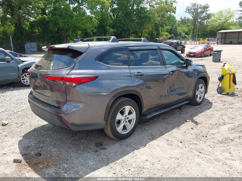 2023 Toyota Highlander VIN 5TDKDRAH7PS047202 IAAI salvage auction — RIGHT SIDE, Salvage (Georgia), sold $13,750 on 2026-07-31 (photo 4)