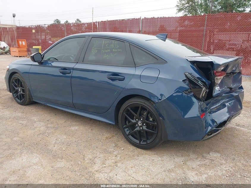 2025 Honda Civic VIN 2HGFE2F58SH531036 IAAI salvage auction — REAR END, Original (Texas), sold $10,950 on 2026-07-30 (photo 3)