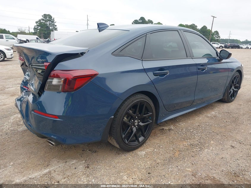 2025 Honda Civic VIN 2HGFE2F58SH531036 IAAI salvage auction — REAR END, Original (Texas), sold $10,950 on 2026-07-30 (photo 4)