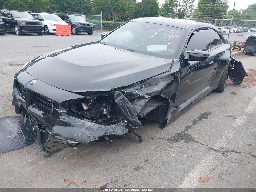 2023 BMW M2 VIN 3MF13DM01P8D60307 IAAI salvage auction — FRONT & REAR, Salvage (North Carolina), sold $15,200 on 2026-08-30 (photo 2)
