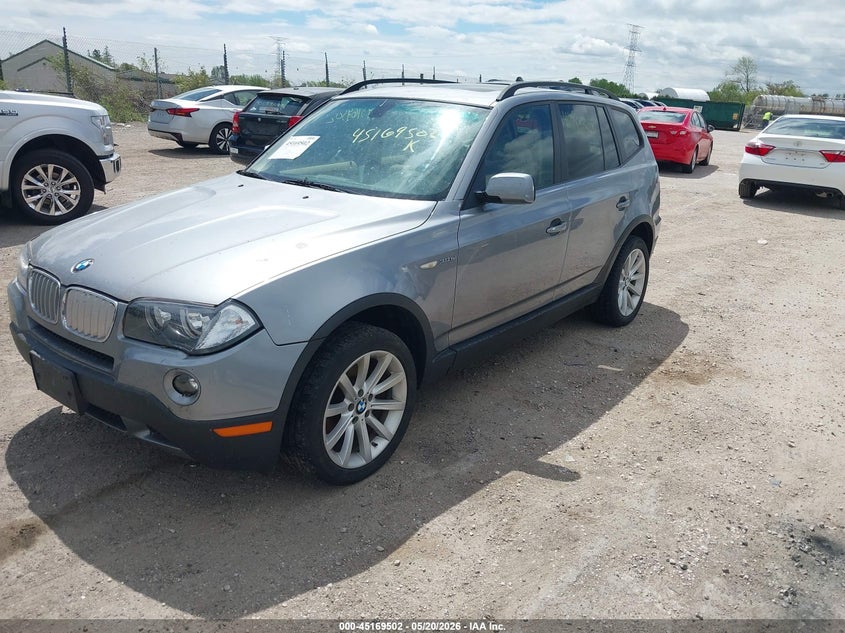 2007 BMW X3 VIN WBXPC934X7WF24438 IAAI salvage auction — HAIL, Clear (Wisconsin), sold $700 on 2026-07-14 (photo 2)