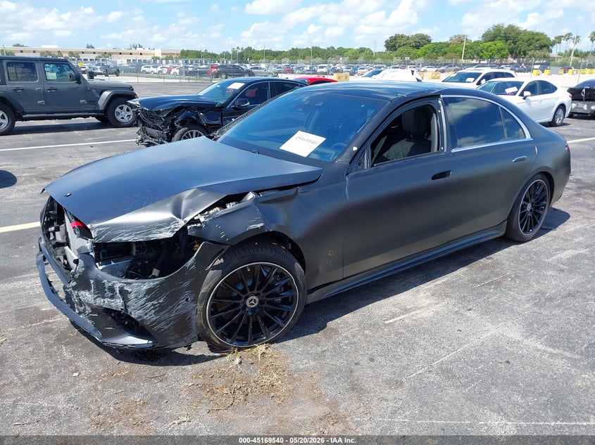 2026 Mercedes-benz S-klasse VIN W1K6G7GB7TA347190 IAAI salvage auction — LEFT FRONT, Rebuildable (Florida), sold $61,000 on 2026-07-27 (photo 2)