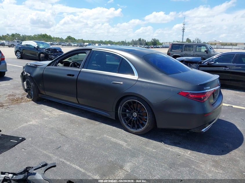 2026 Mercedes-benz S-klasse VIN W1K6G7GB7TA347190 IAAI salvage auction — LEFT FRONT, Rebuildable (Florida), sold $61,000 on 2026-07-27 (photo 3)