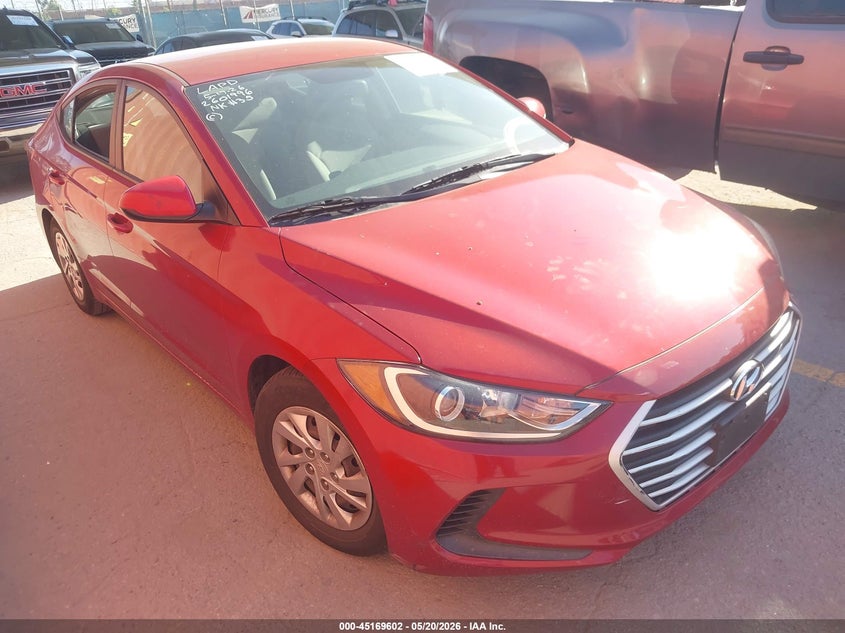 2017 Hyundai Elantra VIN KMHD74LF8HU304200 IAAI salvage auction — THEFT, Salvage (California), sold $1,750 on 2026-07-29 (photo 1)