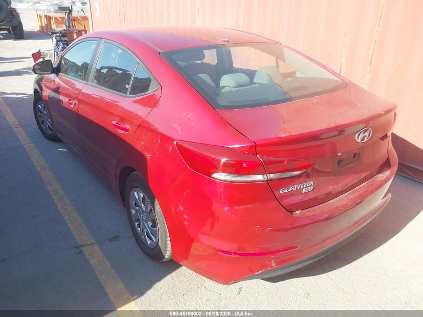 2017 Hyundai Elantra VIN KMHD74LF8HU304200 IAAI salvage auction — THEFT, Salvage (California), sold $1,750 on 2026-07-29 (photo 3)