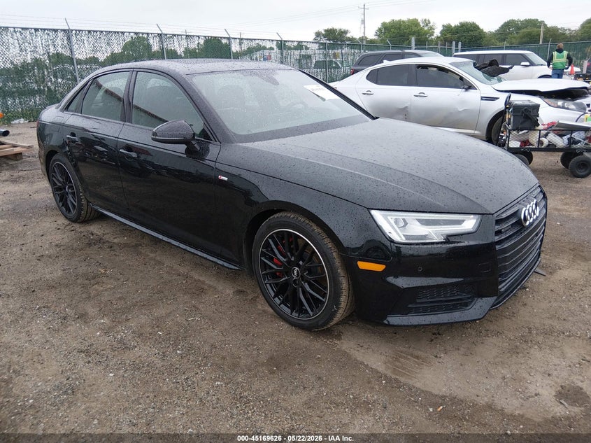 2018 Audi A4 VIN WAUENAF49JA039329 IAAI salvage auction — SUSPENSION, Salvage (Kansas), sold $9,100 on 2026-08-14 (photo 1)