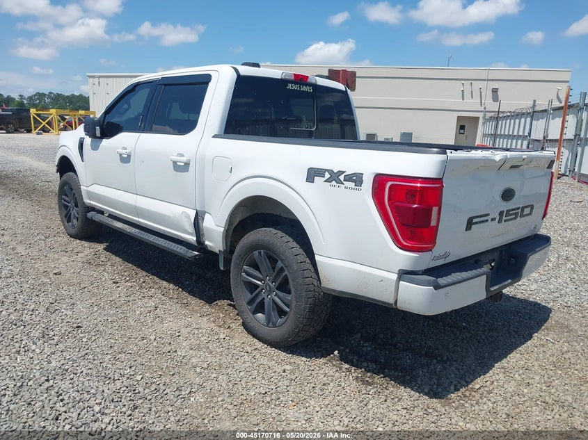 2021 Ford F-150 VIN 1FTFW1E55MFB60221 IAAI salvage auction — FRONT & REAR, Salvage (Georgia), sold $9,100 on 2026-07-09 (photo 3)
