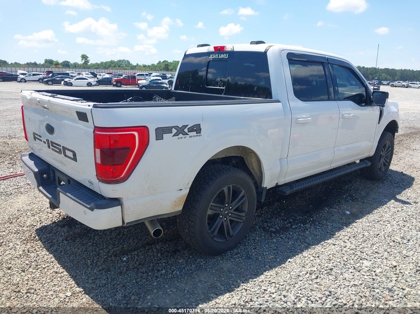 2021 Ford F-150 VIN 1FTFW1E55MFB60221 IAAI salvage auction — FRONT & REAR, Salvage (Georgia), sold $9,100 on 2026-07-09 (photo 4)