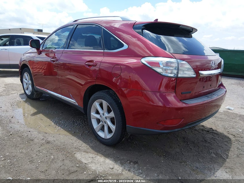 2012 Lexus VIN 2T2ZK1BA7CC073322 IAAI salvage auction — HAIL, Salvage (Kansas), sold $7,300 on 2026-07-31 (photo 3)