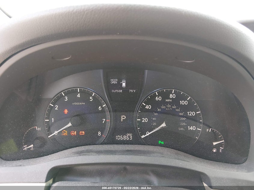 2012 Lexus VIN 2T2ZK1BA7CC073322 IAAI salvage auction — HAIL, Salvage (Kansas), sold $7,300 on 2026-07-31 (photo 7)