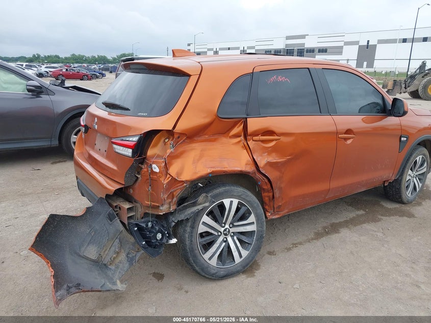 2023 Mitsubishi Outlander VIN JA4ARUAU9PU015502 IAAI salvage auction — REAR END, Salvage (Texas), sold $4,200 on 2026-07-21 (photo 6)