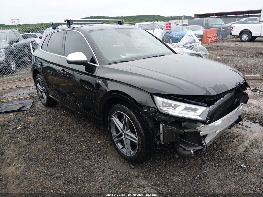 2018 Audi Sq5 VIN WA1A4AFYXJ2013320 IAAI salvage auction — FRONT END, Salvage (Oklahoma), sold $7,625 on 2026-07-07 (photo 1)