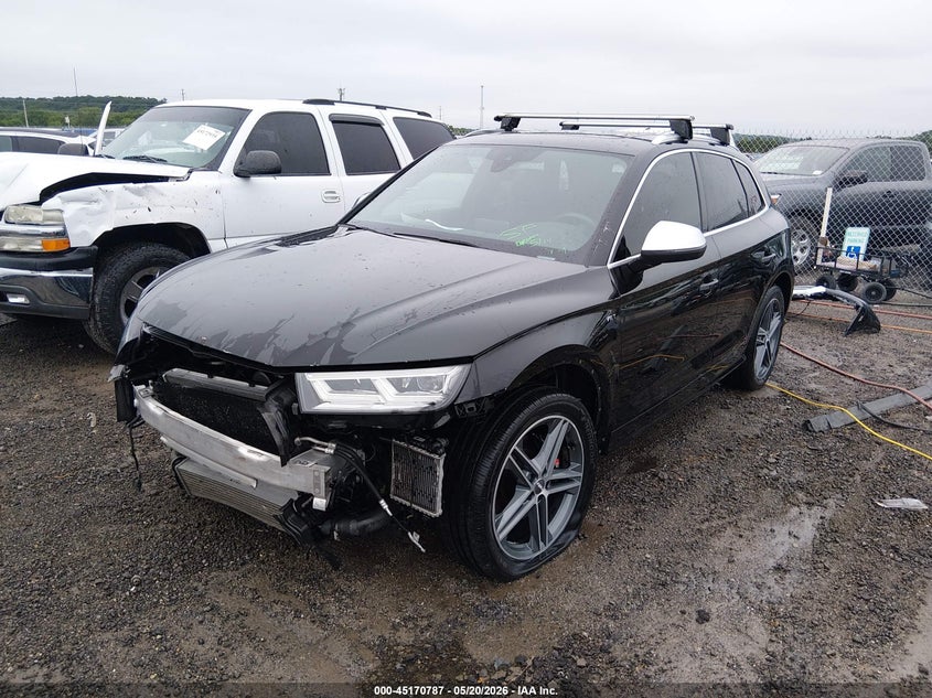 2018 Audi Sq5 VIN WA1A4AFYXJ2013320 IAAI salvage auction — FRONT END, Salvage (Oklahoma), sold $7,625 on 2026-07-07 (photo 2)