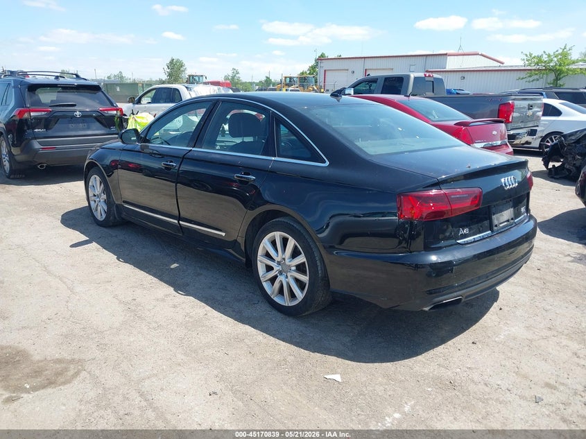 2016 Audi A6 VIN WAUGFAFC6GN042171 IAAI salvage auction — LEFT FRONT, Clear (Michigan), sold $3,025 on 2026-07-30 (photo 3)