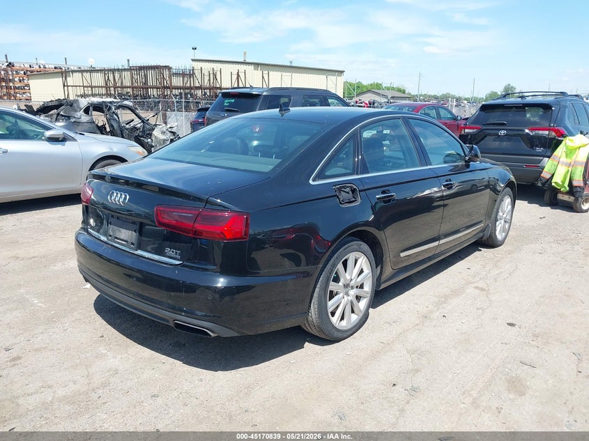 2016 Audi A6 VIN WAUGFAFC6GN042171 IAAI salvage auction — LEFT FRONT, Clear (Michigan), sold $3,025 on 2026-07-30 (photo 4)